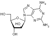 2-6-Diamino-9-(b-D-arabinofuranosyl)purine