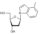 1-(2-Deoxy-β-D-ribofuranosyl)-4-methylindole