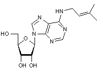6-(3-3-Dimethylallylamino)-9-(b-D-ribofuranosyl)purine
