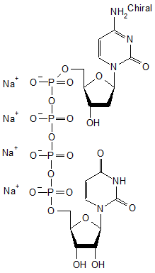 2’-Deoxycytidine P’’’-5’-ester with uridine 5’-(pentahydrogen tetraphosphate) sodium salt