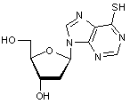 6-Mercapto-9-(2’-deoxy-β-D-ribofuranosyl)purine