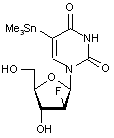 5-Trimethylstannyl-1-(2-deoxy-2-fluoro-β-D-arabinofuranosyl)uracil