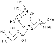 Lewis A trisaccharide methyl glycoside