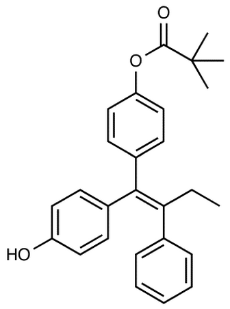 (E)-1-(4-Hydroxyphenyl)-1-[4-(trimethylacetoxy)phenyl]-2-phenylbut-1-ene