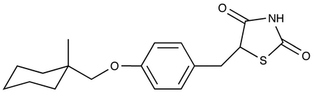 (+/-)-2-Imino-5-[4-(1-methylcyclohexylmethoxyl)benzyl]thiazolidine-4one