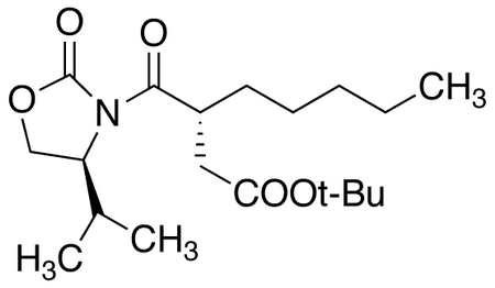3-(S)-(4-(S)-Isopropyl-2-oxo-oxazolidine-3-carbonyl)-octanoic Acid tert-Butyl Ester