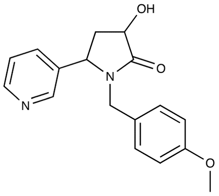 cis-1-(4-Methoxybenzyl)-3-hydroxy-5-(3-pyridyl)-2-pyrrolidinone