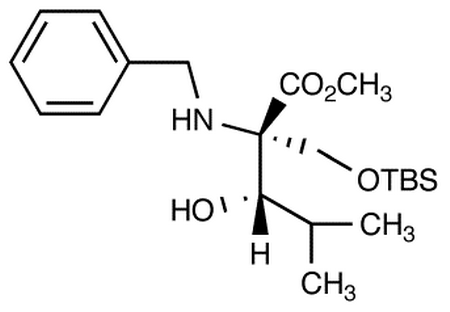 Methyl (2S,3S)-2-Benzylamino-2-(t-butyldimethylsilyloxymethyl)-3-hydroxy-4-methylpentanoate