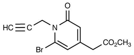 Methyl 6-Bromo-1,2-dihydro-2-oxo-1-(2-propynyl)-4-pyridineacetate (85:15% Bromo:Chloro Derivative)