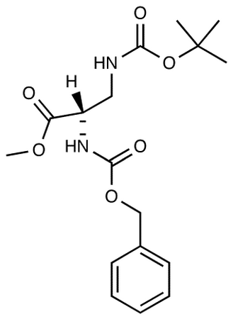 Methyl 2-(S)-[N-Carbobenzyloxy]amino-3-[N-tert-butyloxycarbonyl]aminopropionate