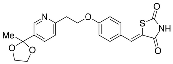 5-[4-[2-[5-(2-Methyl-1,3-dioxolan-2-yl)-2-pyridyl]ethoxy]benzylidene]-2,4-thiazolidinedione