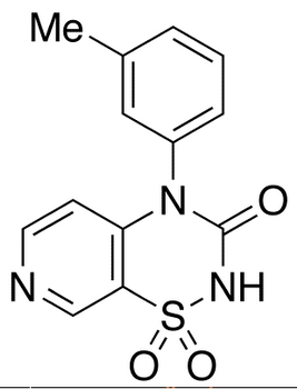 4-(3-Methylphenyl)-2H-pyrido[4,3-e]-1,2,4-thiadiazin-3(4H)-one 1,1-Dioxide