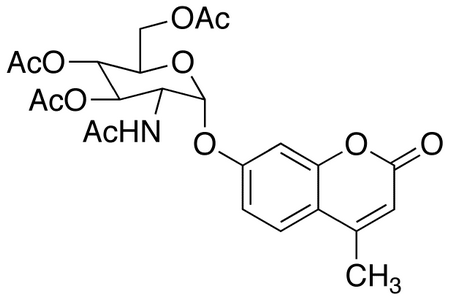 4-Methylumbelliferyl 2-Acetamido-2-deoxy-3,4,6-tri-O-acetyl-α-D-Glucopyranoside