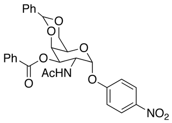 4-Nitrophenyl 2-Acetamido-2-deoxy-4,6-O-benzylidene-α-D-galactopyranoside 3-Benzoate