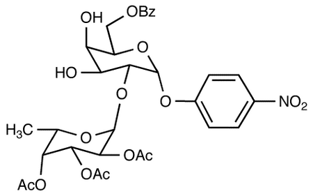 p-Nitrophenyl 6-O-Benzoyl-2-O-(2,3,4-tri-O-acetyl-α-L-fucopyranosyl)-α-D-galactopyranoside