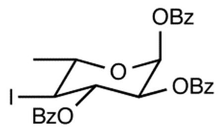 1,2,3-Tri-O-benzoyl-4,6-dideoxy-4-iodo-α-L-glucopyranose
