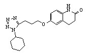 OPC-3930 6-[3-[(1-cyclohexyl-1H-tetrazol-5-yl)propoxy]-2 (1H)-Quinolinone]