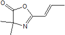 (E)-4,4-dimethyl-2-(prop-1-enyl)oxazol-5(4H)-one
