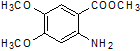 2-amino-4,5-dimethoxymethylesterbenzoic acid