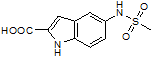 5-[(Methylsulfonyl)amino]-1H-indole-2-carboxylic acid
