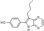 4-(7-butyl-5H-pyrrolo[2,3-β]pyrazin-6-yl)phenol