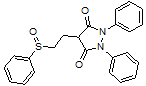 1,2-diphenyl-4-[2-(phenylsulfinyl)ethyl]pyrazolidine-3,5-dione
