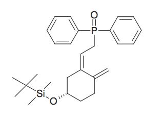 tert-Butyl-[3-[2-(diphenyl-phosphinoyl)-ethylidene]-4-methylene-cyclohexyloxy]-dimethyl-silane