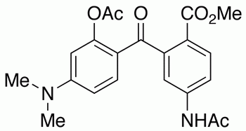 5’-Acetamido-2-acetoxy-4-dimethylamino-2’-methoxycarbonylbenzophenone