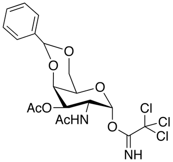 2-(Acetylamino)-2-deoxy-3-O-acetyl-4,6-O-benzylidene-α-D-galactopyranose Trichloroacetimidate