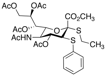 5-(Acetylamino)-5-deoxy-3-S-phenyl-2-S-ethyl-2,3-dithio-D-erythro-α-L-gluco-2-nonulopyranosonic Acid Methyl Ester 2,4,7,8,9-Pentaacetate