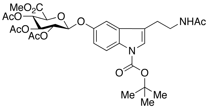 N-Acetyl-N-tert-butoxycarbonyl Serotonin Tri-O-acetyl-β-D-glucuronide Methyl Ester