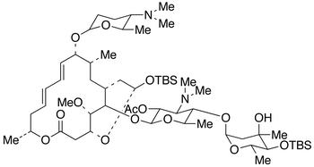 2’-O-Acetyl-4’’-O-tert-butyldimethylsilylspiramycin I 3,18-(O-tert-Butyldimethylsilyl)acetal