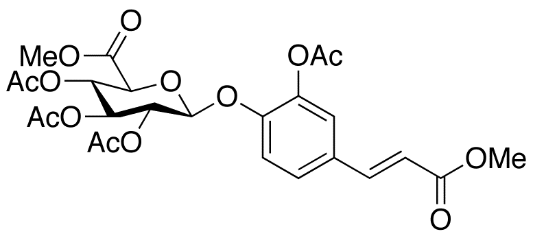 3-O-Acetyl Caffeic Acid Methyl Ester 4-O-(Tri-O-acetyl-β-D-glucuronic Acid Methyl Ester)