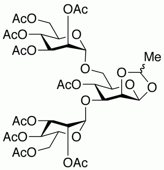 4-O-Acetyl-3,6-di-O-(2,3,4,6-tetra-O-acetyl-α-D-mannopyranosyl)-1,2-ethylidene-β-D-mannopyranose