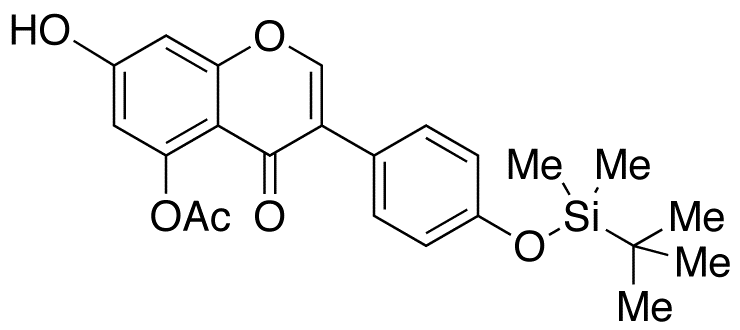 5-O-Acetyl-4’-O-tert-butyldimethylsilyl Genistein 