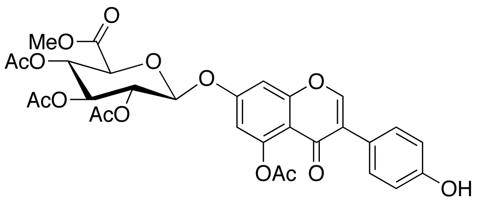5-O-Acetyl Genistein 7-(Tri-O-acetyl-β-D-glucuronic Acid Methyl Ester)