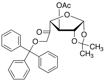 3-Acetyl-1,2-O-isopropylidene-6-O-trityl-β-L-arabino-hexofuranos-5-ulose