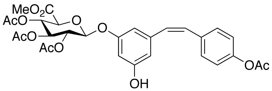 4’-O-Acetyl cis Resveratrol 3-O-β-D-Glucuronide Methyl Ester Triacetate