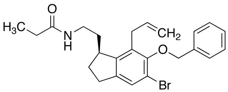 (S)-N-[2-[7-Allyl-5-bromo-6-benzyloxy-2,3-dihydro-1H-inden-1-yl]ethyl]propanamide