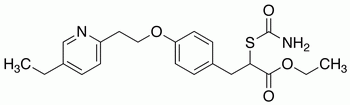 α-[(Aminocarbonyl)thio]-4-[2-(5-ethyl-2-pyridinyl)ethoxy]benzenepropanoic Acid Ethyl Ester(Pioglitazone Impurity)