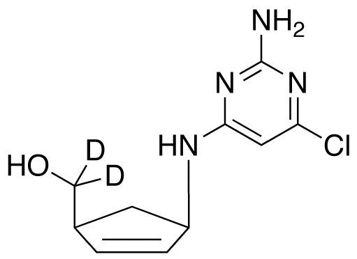 (1R,4S)-rel-4-[(2-Amino-6-chloro-4-pyrimidinyl)amino]-2-cyclopentene-1-methanol-d<sub>2</sub>