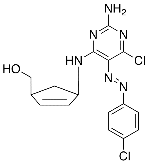 (1R,4S)-rel-4-[[2-Amino-6-chloro-5-[(4-chlorophenyl)azo]-4-pyrimidinyl]amino]-2-cyclopentene-1-methanol