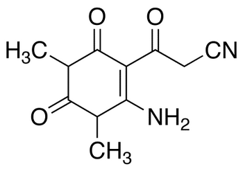 2-Amino-3,5-dimethyl-β,4,6-trioxo-1-cyclohexene-1-propanenitrile