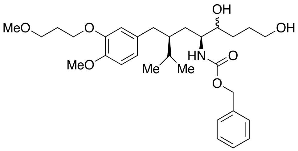 (5S,7S)-5-Amino-7-isopropyl-N-benzyloxycarbonyl-8-[4-methoxy-5-(3-methoxypropoxy)benzyl]octan-1,4-diol  (Mixture of Diastereomers)