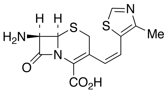 (6R,7R)-7-Amino-3-[(Z)-2-(4-methylthiazol-5-yl)ethenyl]-3-cephem-4-carboxylic Acid