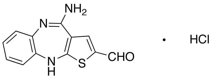 4-Aminothieno[2,3-β][1,5]benzodiazepine-2-carboxaldehyde HCl
