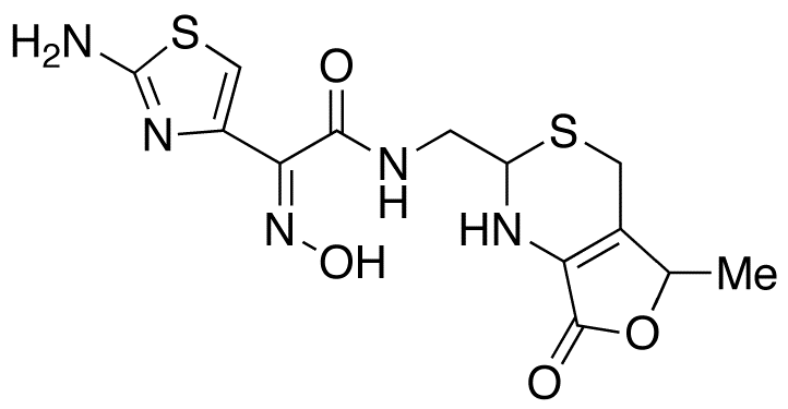 (Z)-2-(2-Aminothiazol-4-yl)-2-(hydroxyimino)-N-[[(2RS,5RS)-5-methyl-7-oxo-2,4,5,7-tetrahydro-1H-furo[3,4-d][1,3]thiazin-2-yl]methyl]acetamide(Mixture of 2 Diastereomers)