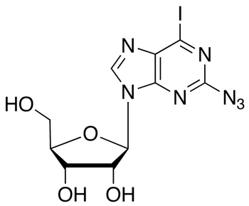 2-Azido-6-iodo-9H-purine-β-D-ribofuranoside
