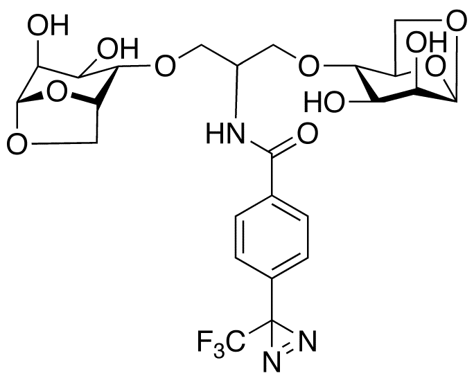 2-N-[4-(1-Azitrifluoroethyl)benzoyl]-1,3-bis-(1,6-anhydro-D-mannos -4-yloxy)-2-propylamine
