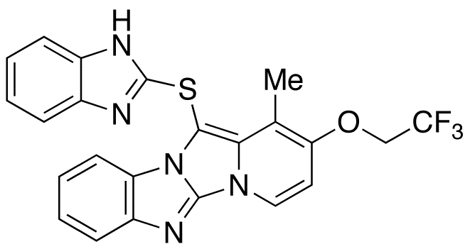 10-(1H-Benzimidazol-2-ylsulfanyl)-1-methyl-2-(2,2,2-trifluoroethoxy)-4a,5,9b-triazaindeno[2,1-α]indene